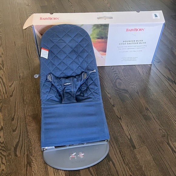 BabyBjorn Other - Blue babyBjorn bouncer bliss baby chair swing 0-2 years 8-29 lbs EUC